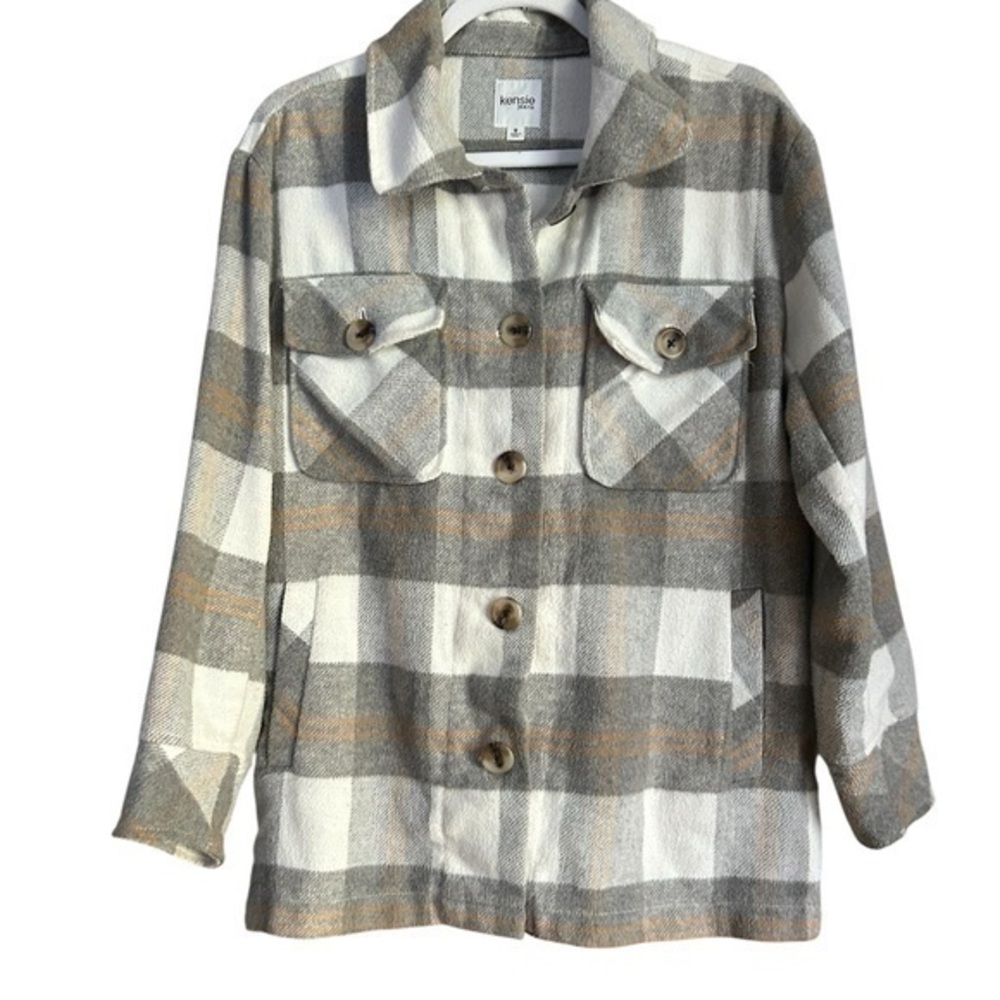EUC Plaid Shacket, Size Small, Oversized See Measurements
